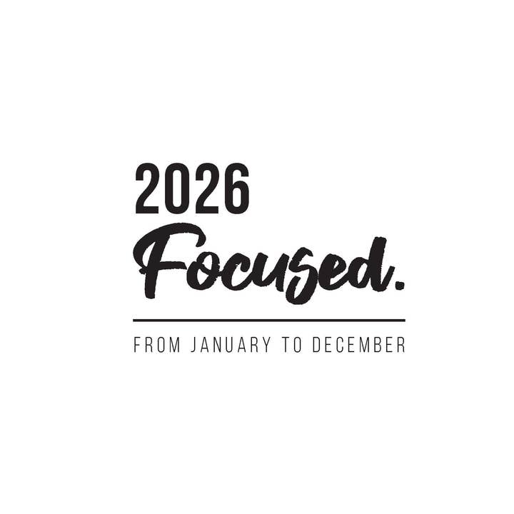 RE-FOCUS THE CREATIVE OFFICE - Wholesale Calendar - 2026 ANNUAL CALENDAR BUNDLE! 3 PACK, One each of Black, White, and Purple4
