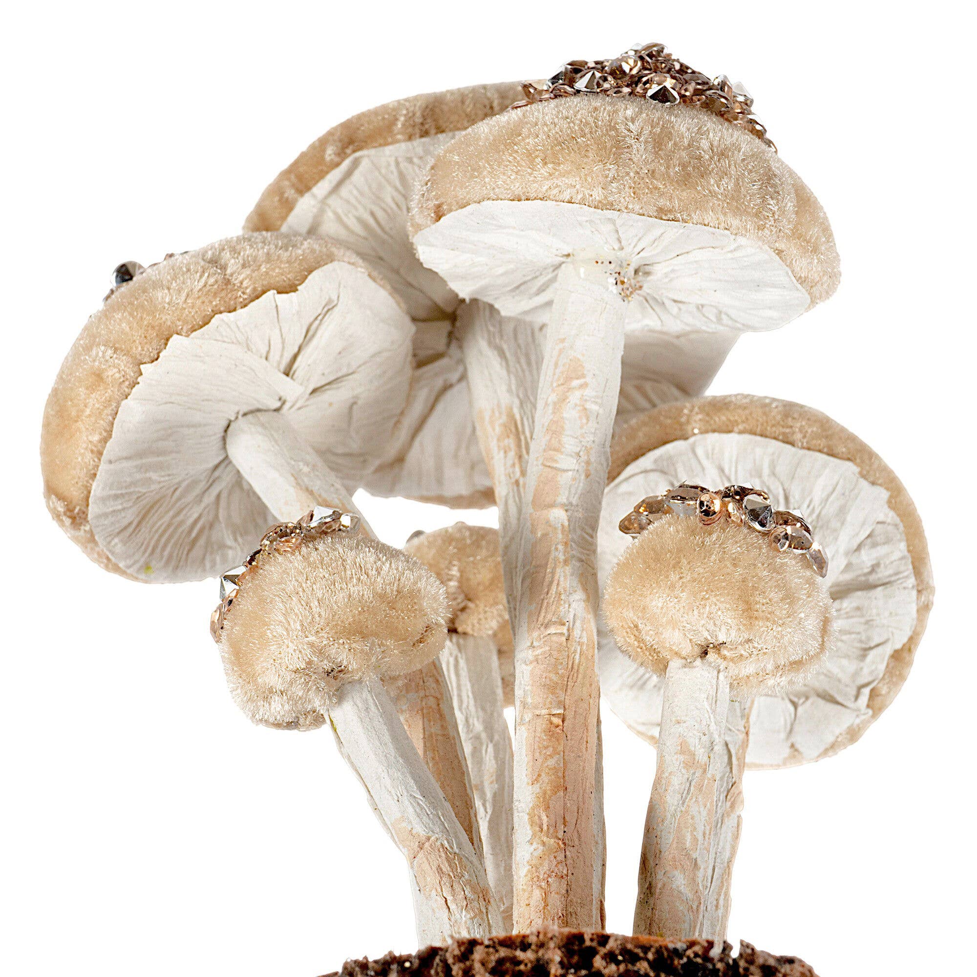 STP - Wholesale Christmas Decoration - 7.9" Сhampagne Mushrooms Christmas Decoration2