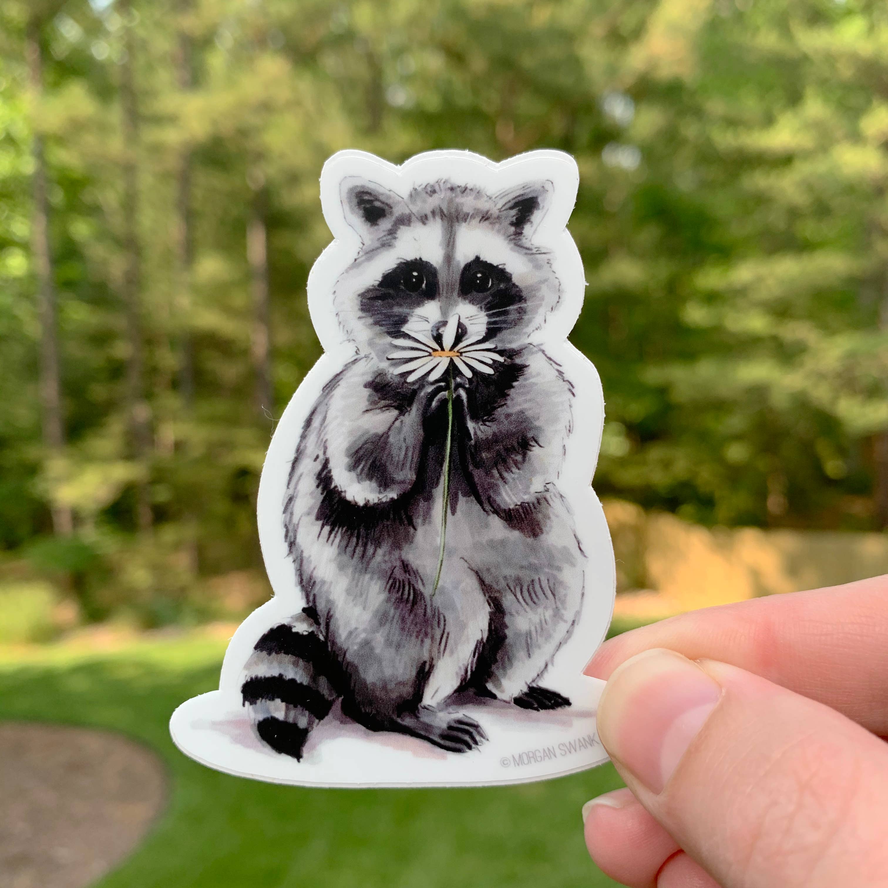 Morgan Swank Studio - Wholesale Sticker - Trash Panda Raccoon | Animal Sticker1