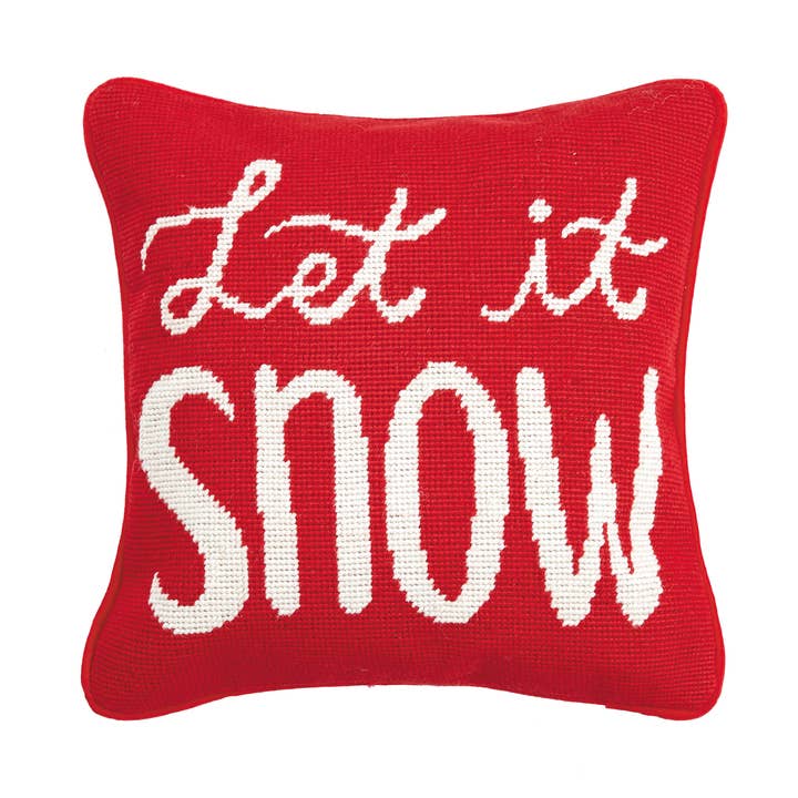 Let It Snow Neige coussin pour la vente par Peking Handicraft