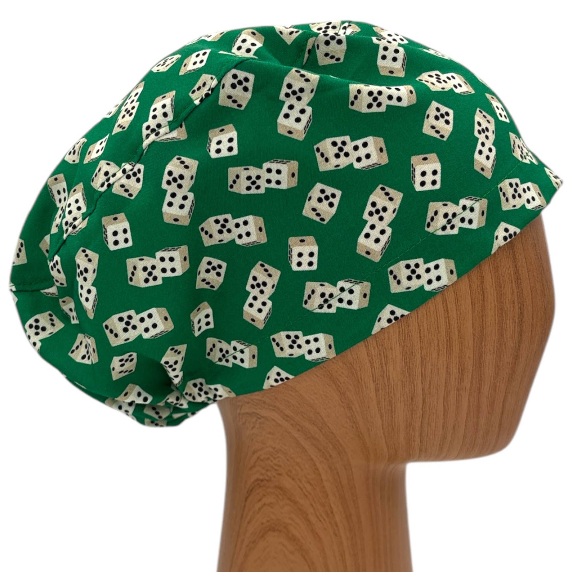 SewingLabPlus - Wholesale Head Scarf - Women's - Lucky Dice Scrub Cap Euro Style Scrub Hat