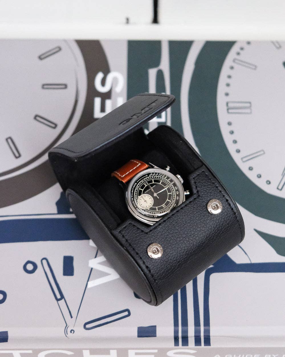 Maison Scarlett - Wholesale Jewelry Box/Organizer - James 1-slot PU leather watch box0