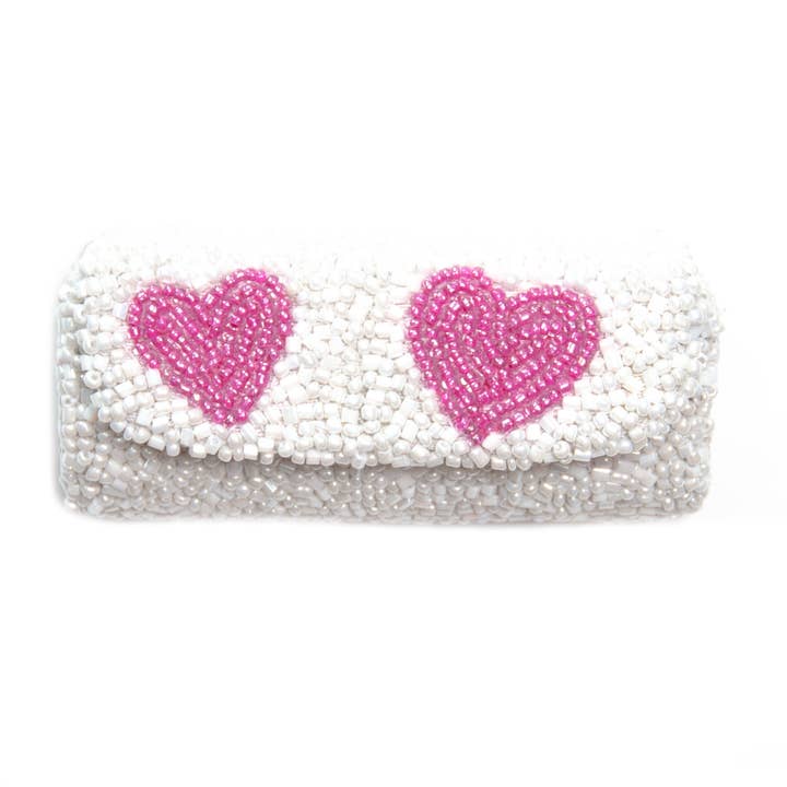 Tiana Designs - Vente Pochette – femme - Lh Coeurs Blanc Fuchsia0