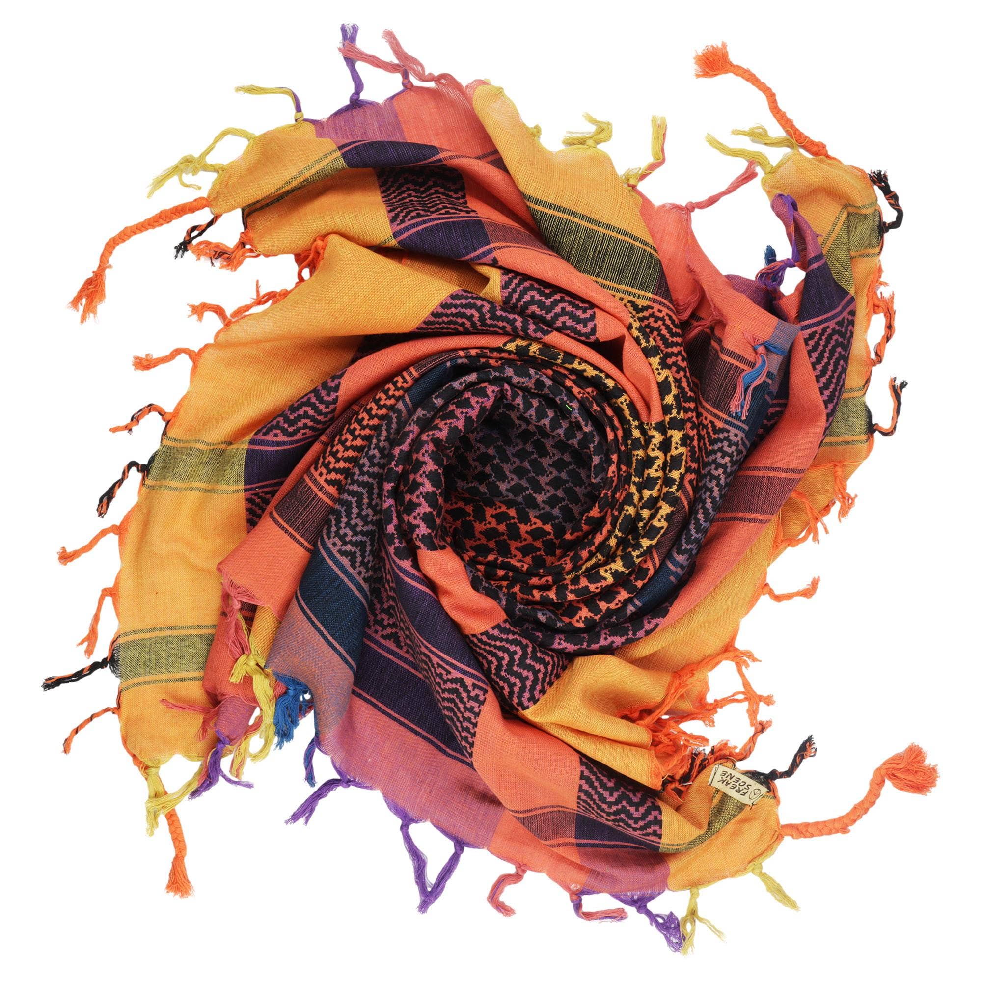 Tribal Trade GmbH - Wholesale Scarf - Unisex - Colorful multi-colored keffiyeh 11 PLO scarf1