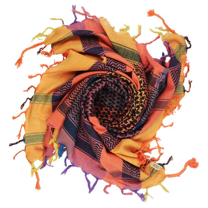 Tribal Trade GmbH - Wholesale Scarf - Unisex - Colorful multi-colored keffiyeh 11 PLO scarf1