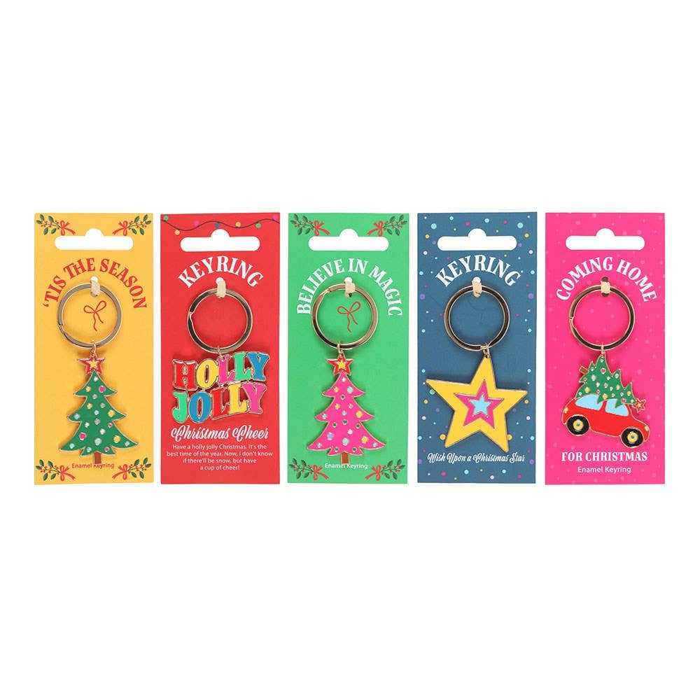 Nibble Distributors Ltd - Wholesale Keychain – Unisex - Christmas Keyrings with display (25)1