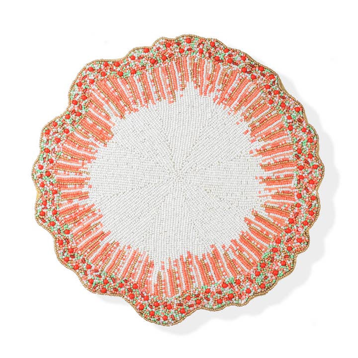 Tiramisu - Wholesale Placemat - The "Citrus Sunburst" Beaded Placemat0