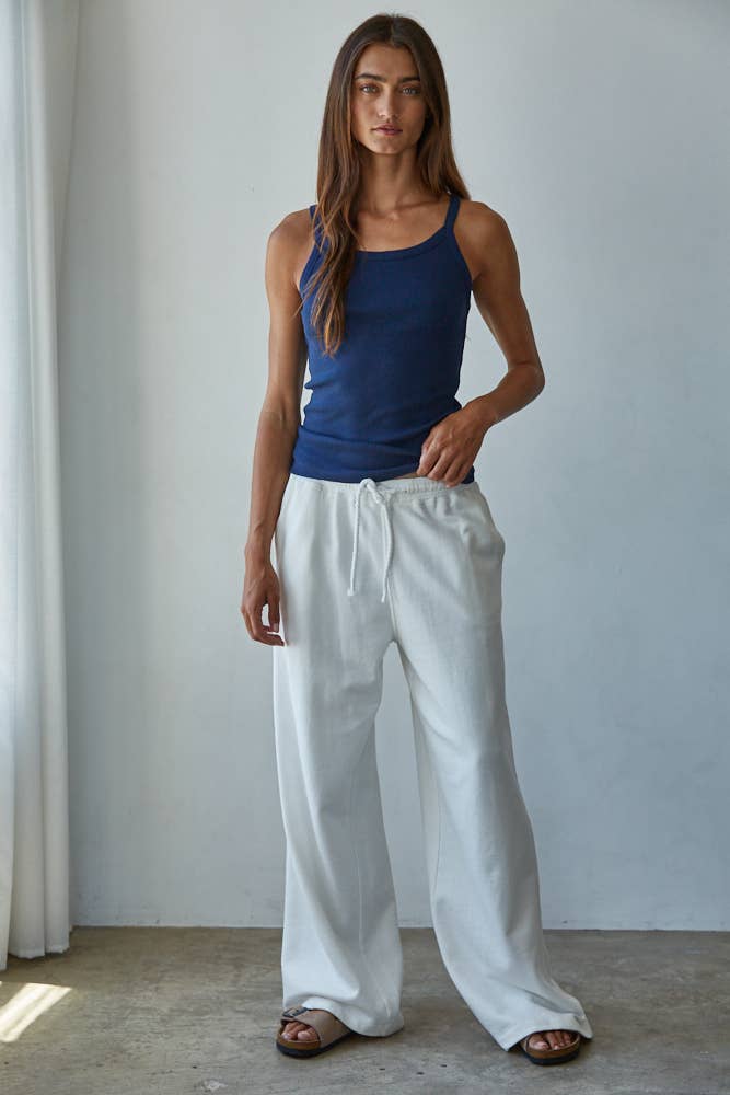 By Together - Wholesale Tank Top - Women's - L8750 | Knit Cotton Ribbed Round Neck Sleeveless Tank Top8