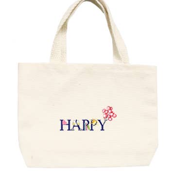 happy small tote for wholesale by Tina Labadini Designs