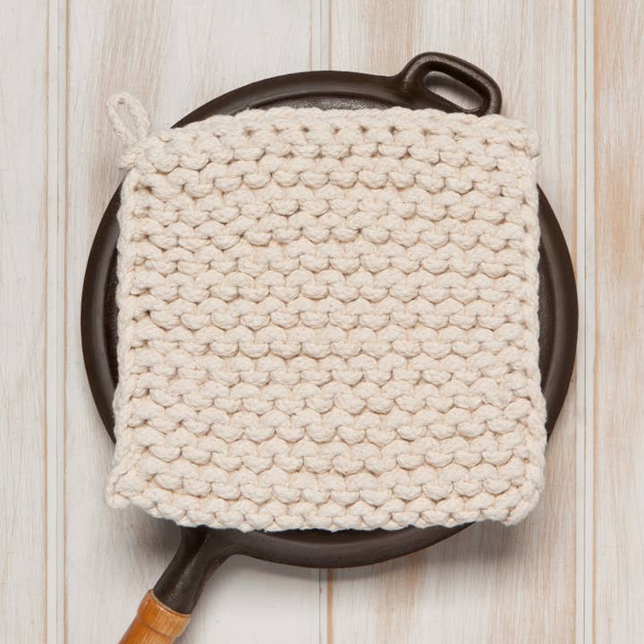 Danica Heirloom - Wholesale Oven Mitt/Pot Holder - Natural Knit Potholder