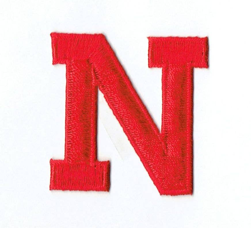 Wholesale Applique - Wholesale Patch - 2” Alphabet Red Letters - Block Style13