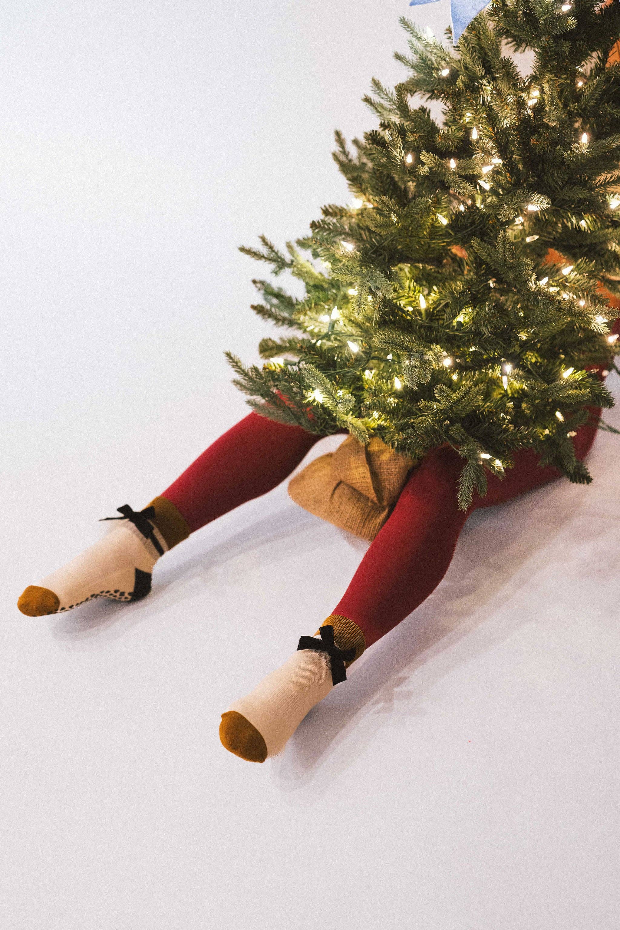 Pilates Honey - Wholesale Socks - Women's - Velour Bow High Ankle *Luxe Collection*3