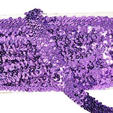 Mandala Crafts – Engroshandel Håndværk forsyninger – Mandala Håndværk Elastisk Paillet, Flad Glitter Stretch Bling Paillette Stof Bånd, Metallisk Applikation Trim Blonder til Kjole Pynt, Pandebånd44