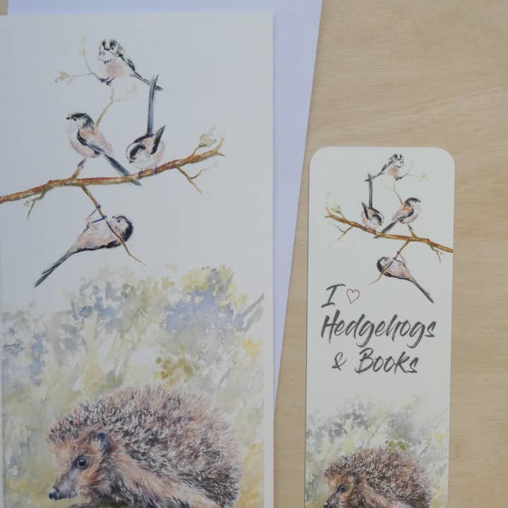 Tarjeta de felicitación con marcador, erizo para venta al por mayor de Field and Fur Gifts