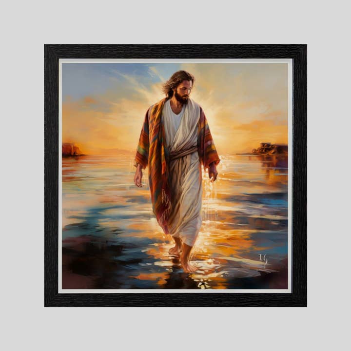 Jesus´s serenity - Framed Interactive Wall Art for wholesale by Dara Arts & Gifts