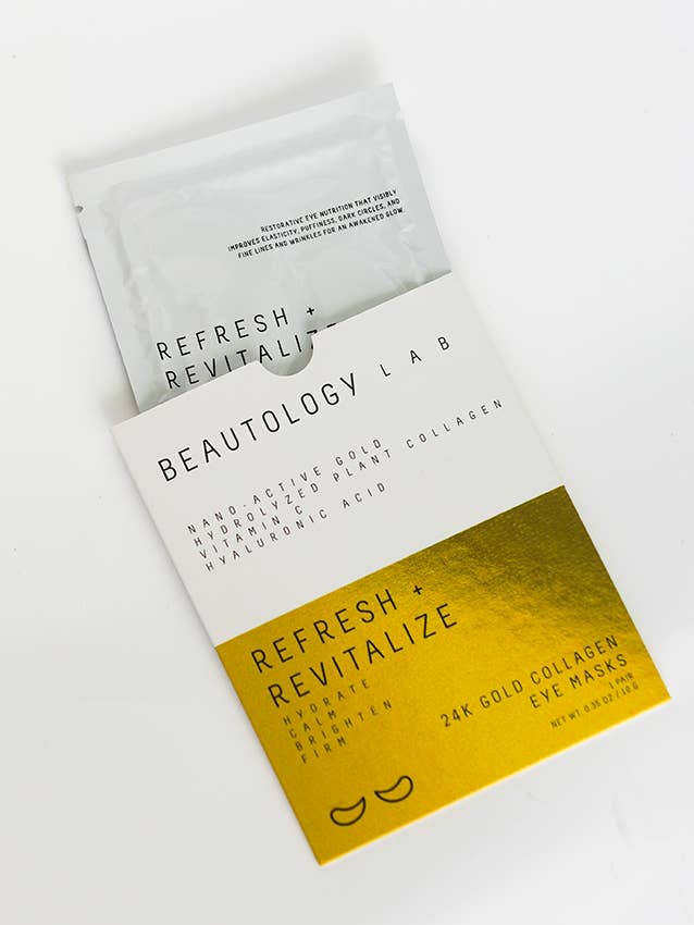 24K Gold Collagen Eye Masks - Single Sleeve for wholesale by BEAUTOLOGY LAB