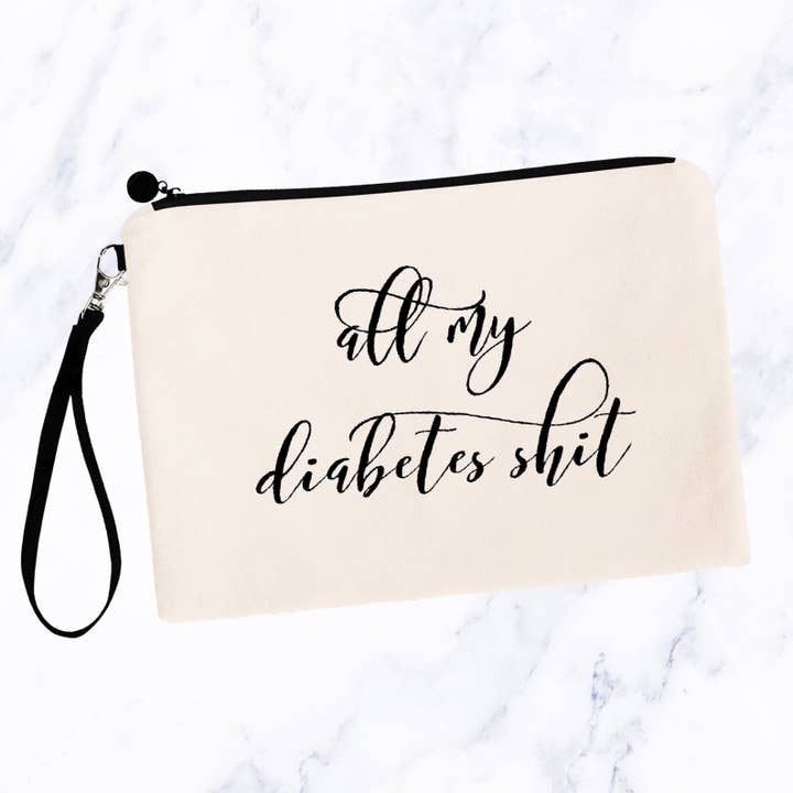 All My Diabetes Shit V4 Schminktaschen für den Großhandel von SheMugs