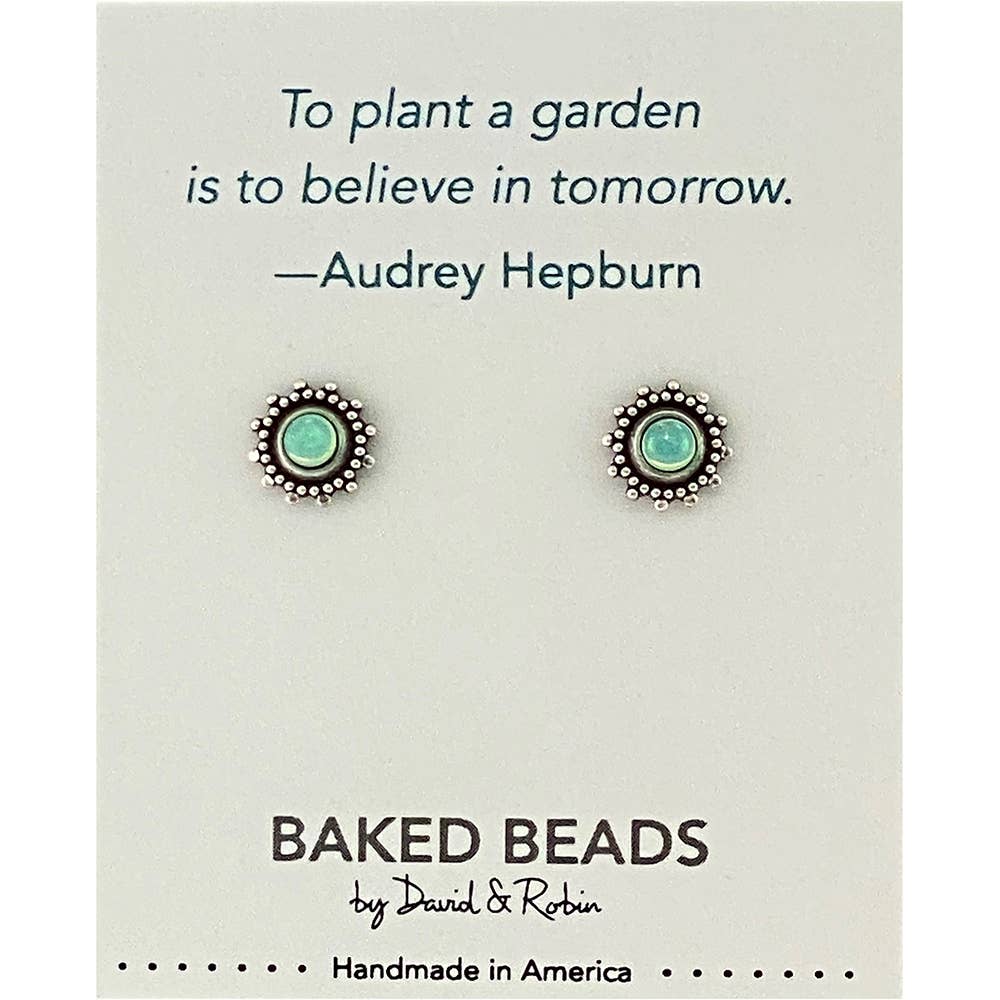 Baked Beads - Wholesale Stud/Post Earrings - Quotestone Post11