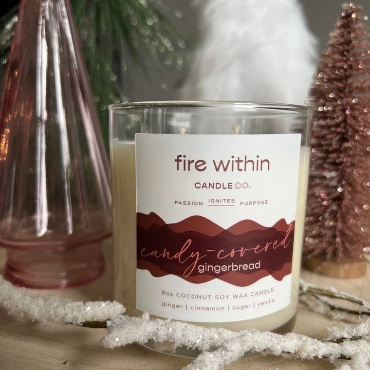 Fire Within Candle Company, LLC - Wholesale Jar/filled candle - Holiday Non-Toxic, Coconut-Soy Hand-Poured Christmas Candle1