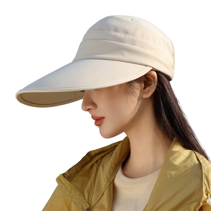 Sporty Wide Brim Sun Visor Adjustable UV Protection Hat and other Purchase Wholesale visor hats. Free Returns & Net 60 Terms on Faire trending on Faire.