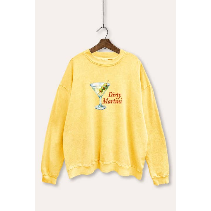 PINK NABI - Wholesale Sweatshirt - Women's - DIRTY MARTINI MINERAL WASH GRAPHIC SWEATSHIRT6