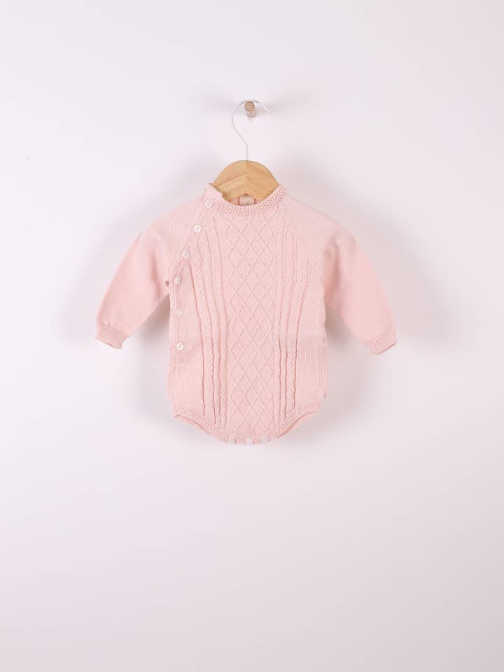 Long-sleeved shortie knitted in organic cotton | MY SWEET BABY for wholesale by Wedoble: sustainable children's fashion