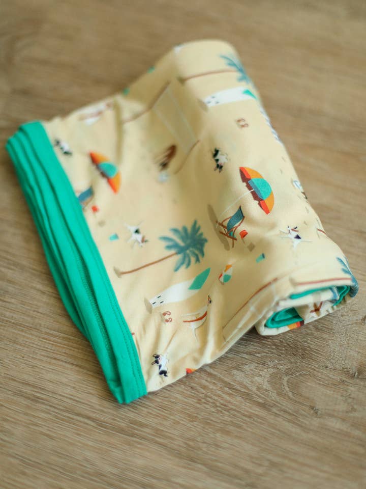 Strand Hundar Bambu Swaddle Filt för wholesale av Southern Slumber