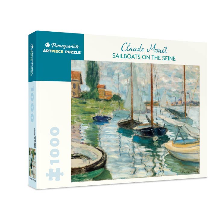Pomegranate - Wholesale Puzzle - Adult - Claude Monet: Sailboats on the Seine 1000-Piece Jigsaw Puzzle0