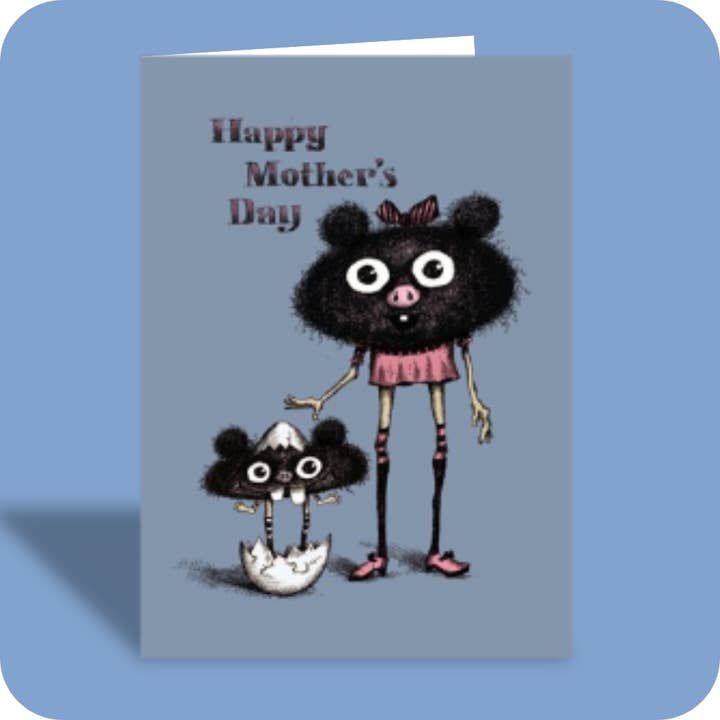 #099 – Funny Greeting Card – Happy Mother's Day/nailed It for wholesale by Bald Guy Greetings