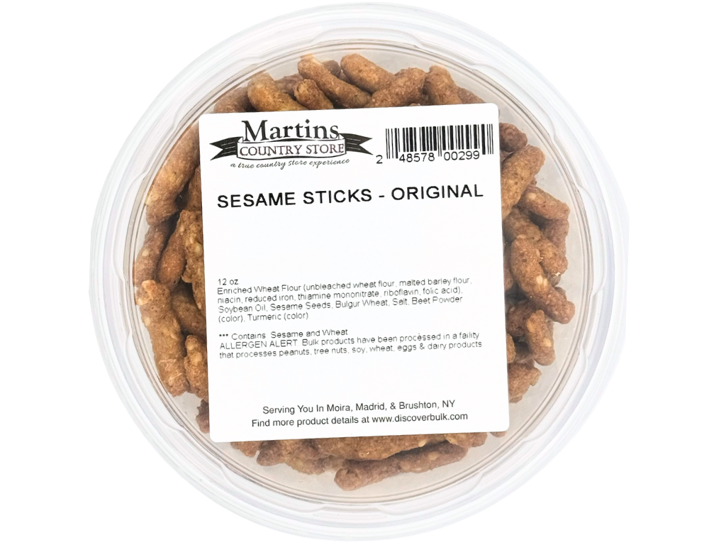 Martin's Country Store LLC - Wholesale Puffed Snack - ORIGINAL SESAME STICKS 12oz3