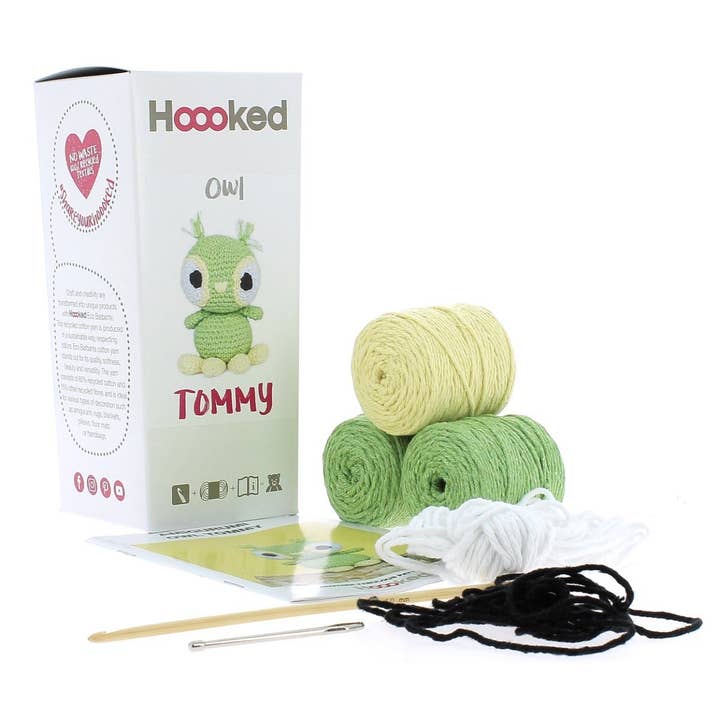 Hoooked Yarns - Wholesale Knitting/Crochet Supplies - DIY Crochet Kit Owl Tommy