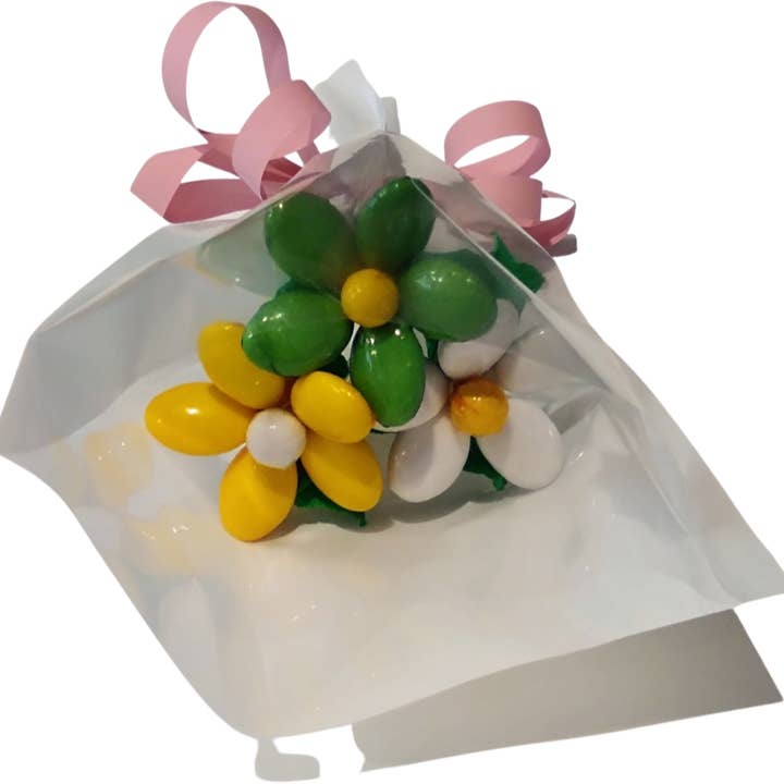 Fleurs-Thés en chocolat - Wholesale Chocolate Covered Sweets - Little daisy in chocolate dragees14