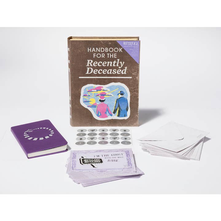 Insight Editions - Wholesale Stationery/Notecard Set - Beetlejuice: Handbook for the Recently Deceased Deluxe Note Card Set (With Keepsake Book Box)