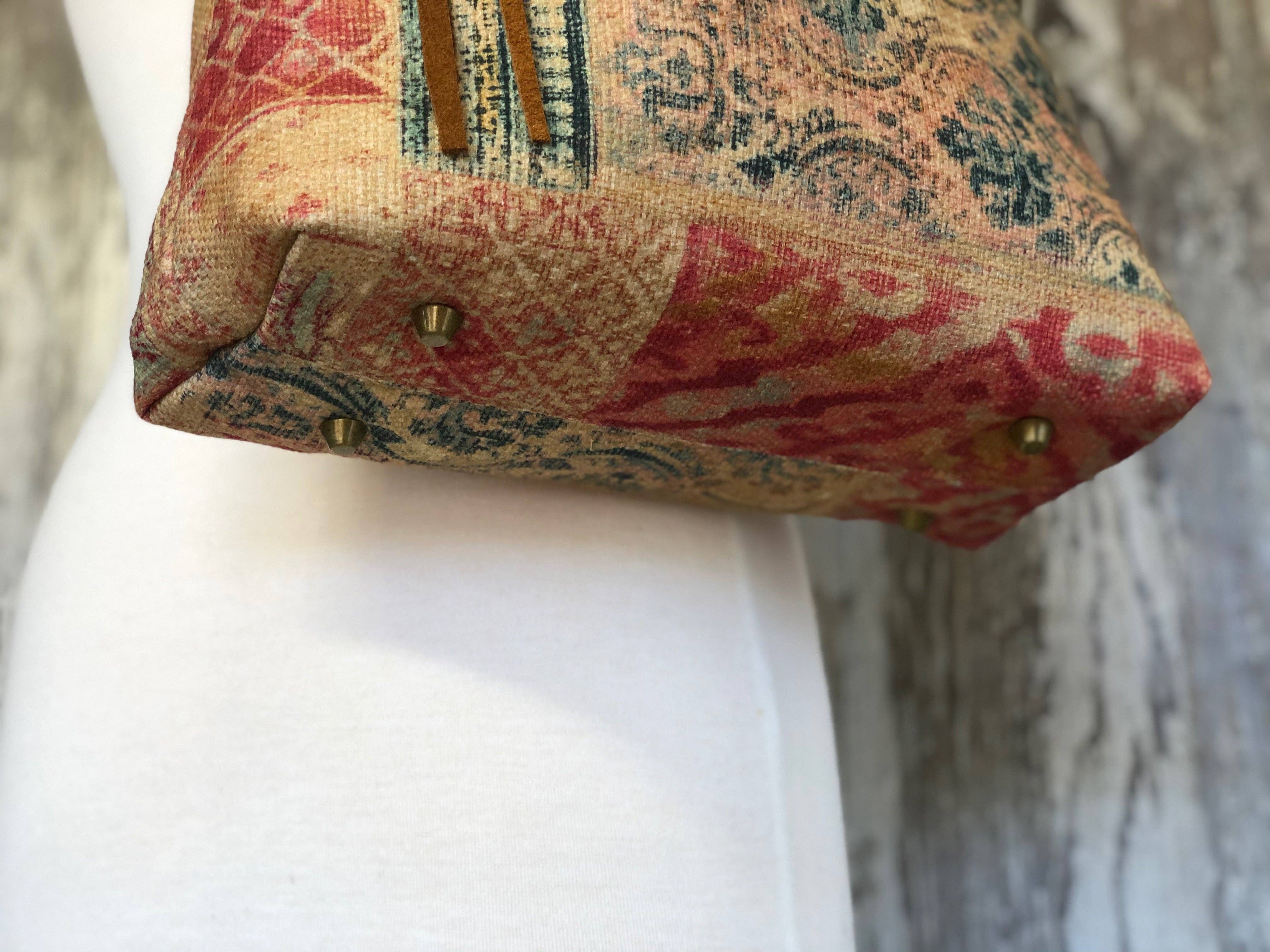 Atenti - Vente Sac porté épaule – femme - Sac à main Linen Patch2