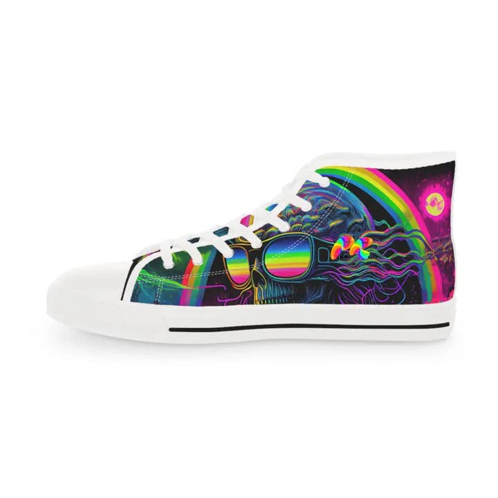 Sapatos masculinos Cool Alien em lona High Top Rave por atacado de Prism Raves