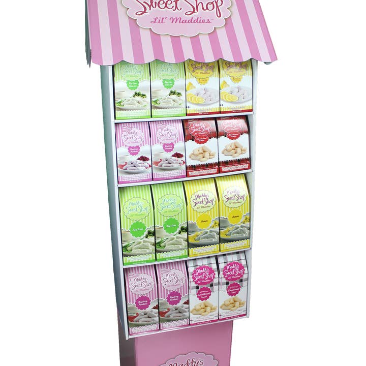 48ct 2oz Assortment & 24 count 7oz Assortment Floor Display for wholesale by Flathau's Fine Foods