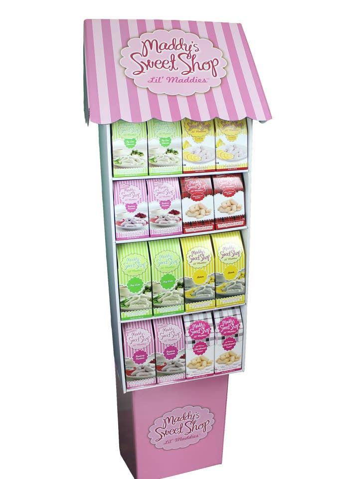 48ct 2oz Assortment & 24 count 7oz Assortment Floor Display for wholesale by Flathau's Fine Foods