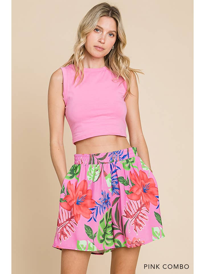 Cotton Bleu - Wholesale Shorts - Women's - 30185W - Bohemian Style Women's Air Flow Print Shorts3