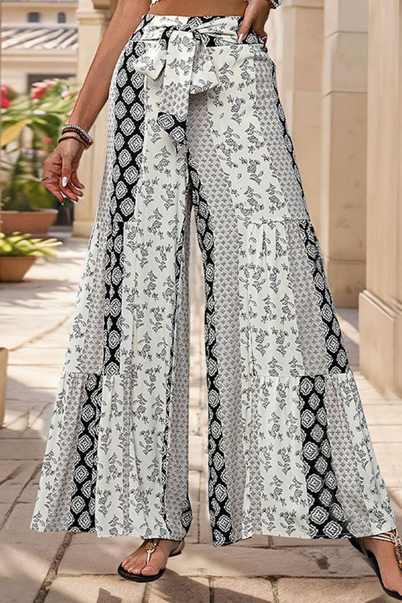 NINEXIS - Wholesale Pants - Women's - CWBLP0771_HIGH-WAISTED TIE-BACK WIDE-LEG TROUSERS7