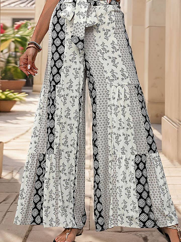 NINEXIS - Wholesale Pants - Women's - CWBLP0771_HIGH-WAISTED TIE-BACK WIDE-LEG TROUSERS7