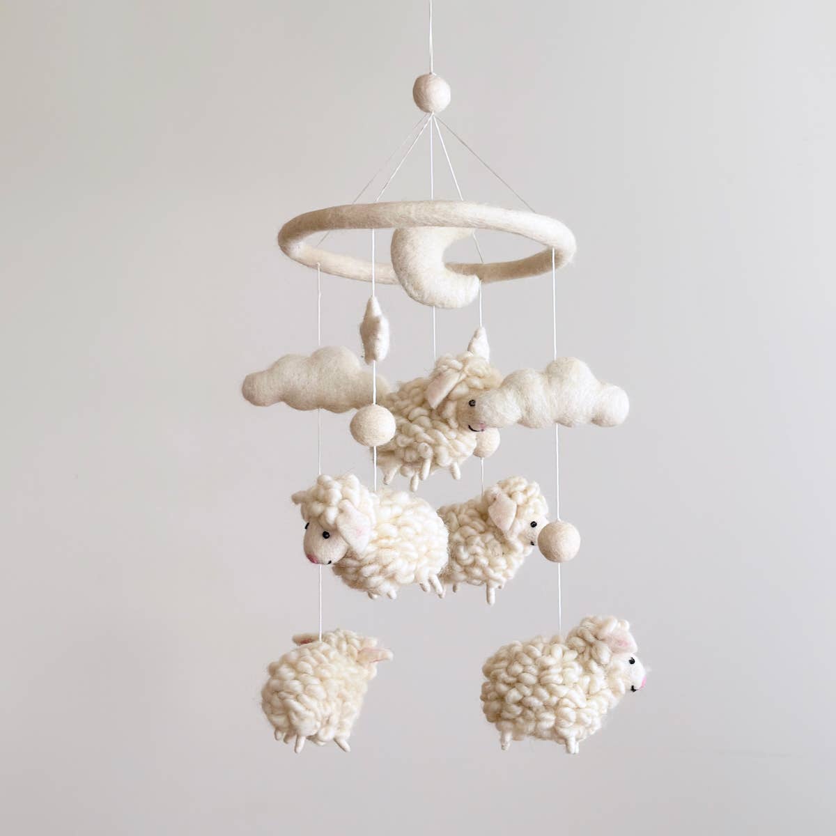 Ganapati - Wholesale Baby mobile - Felt Baby Mobile - Sheep3