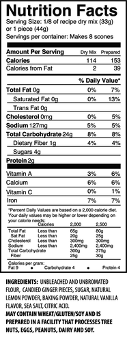 The Invisible Chef - Wholesale Biscuit Mix - Ginger & Lemon Scone Mix - 9.5 oz2