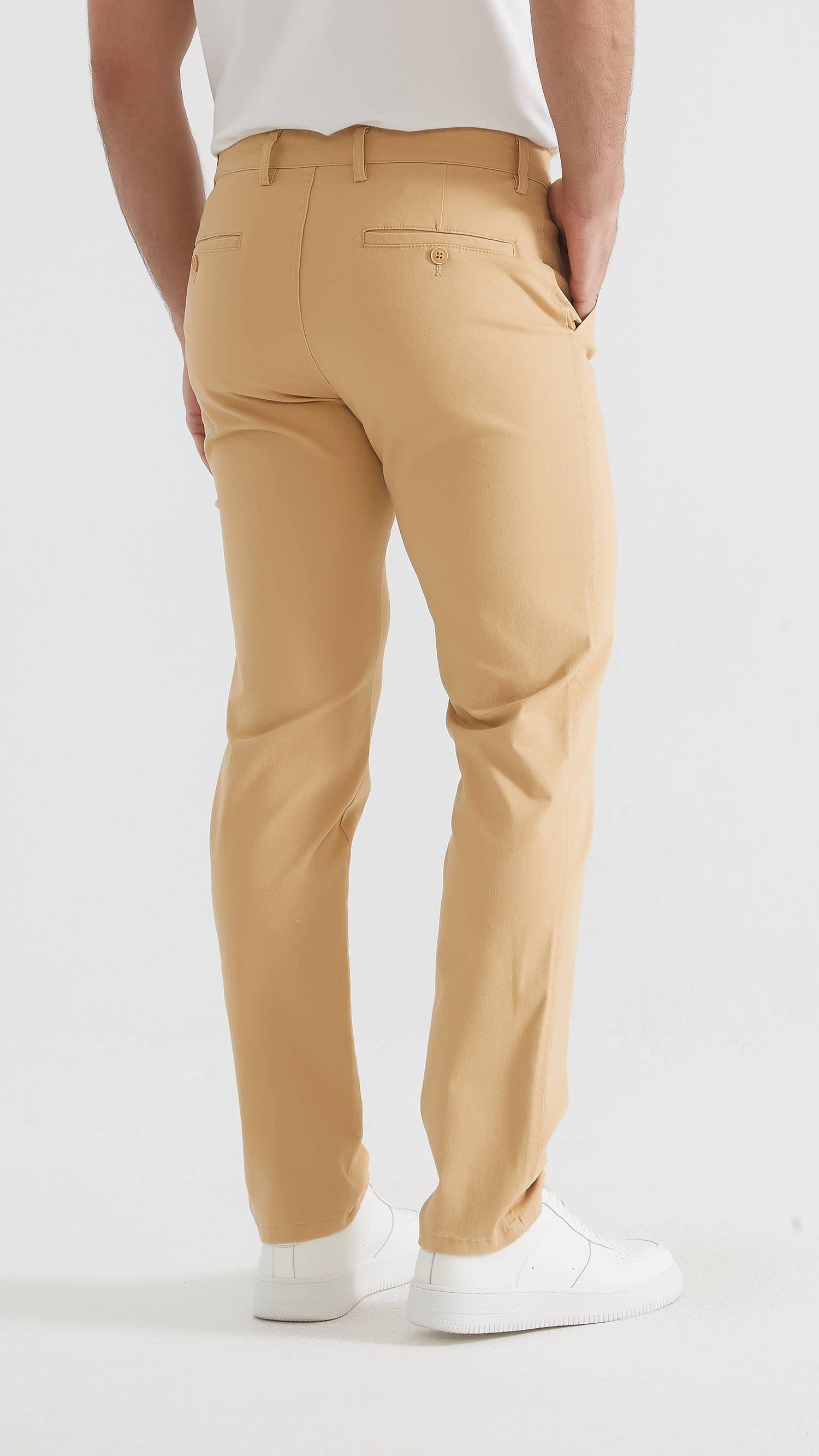 Yves Enzo - Wholesale Pants - Men's - Chino trouser stretch - Camel3