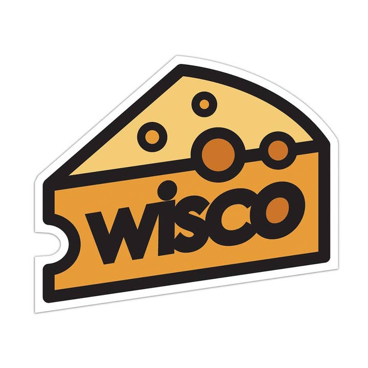 Wisco Cheese Sticker for wholesale by Giltee