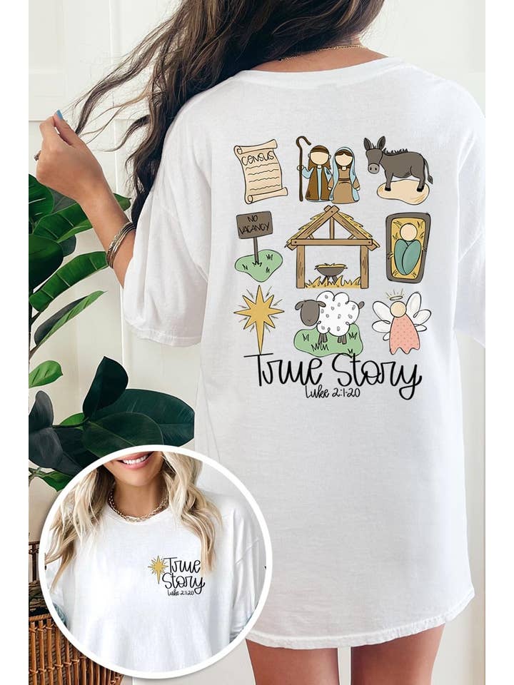 COLORBEAR - Wholesale T-Shirt (Graphic) - Unisex - TRUE STORY NATIVITY HEAVY COTTON TEE16