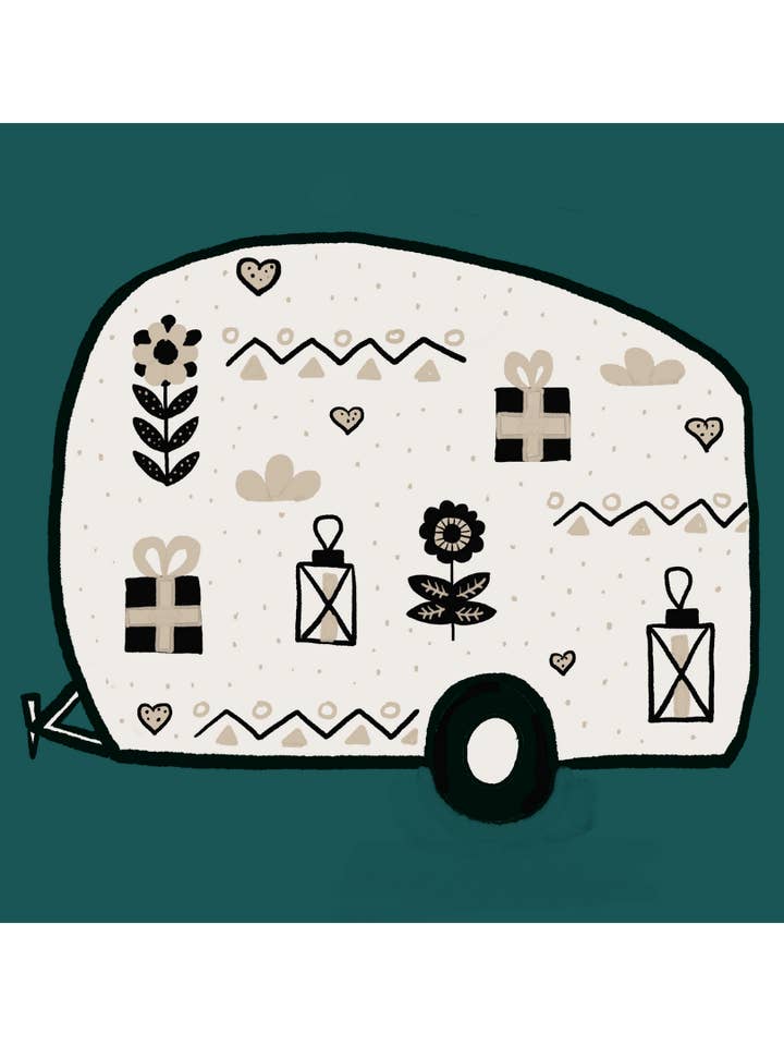 Camping Sticker: Birthday or Christmas RV for wholesale by Cruisin' + Campfires