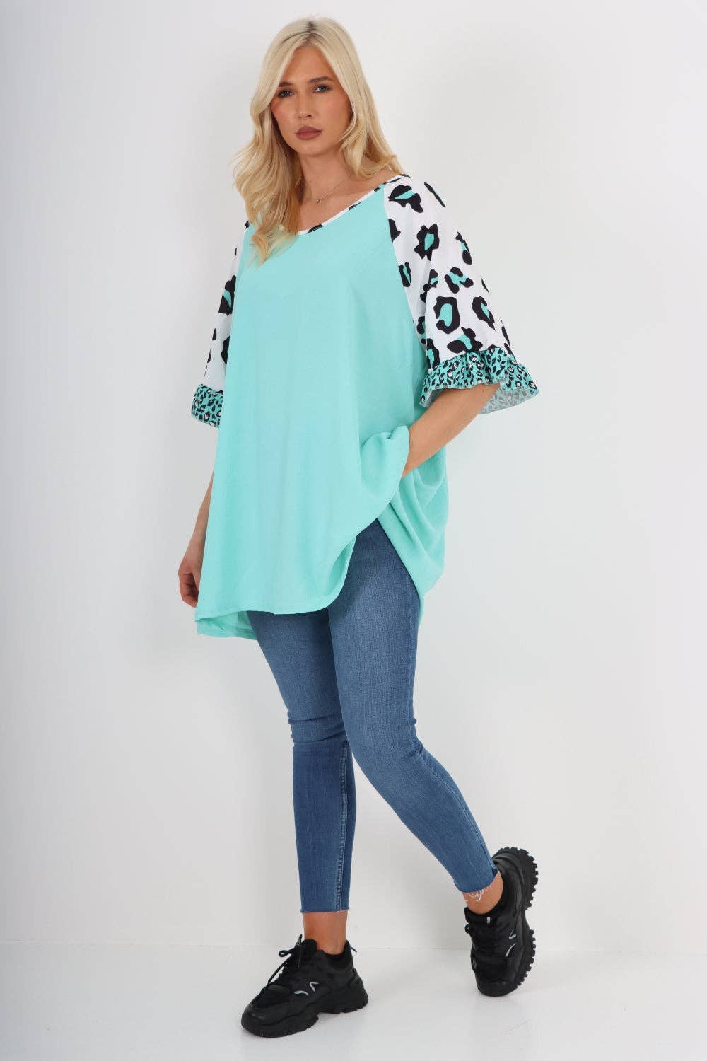 Miss Bold – wholesale Tunic – Women’s – Italian Animal Printed Sleeve Tunic Top17