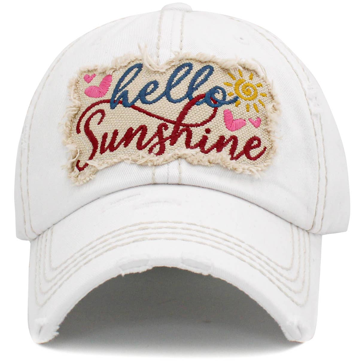 KBETHOS - Vendita all'ingrosso Accessori per cappelli - Donna - Berretto vintage lavato Hello Sunshine12