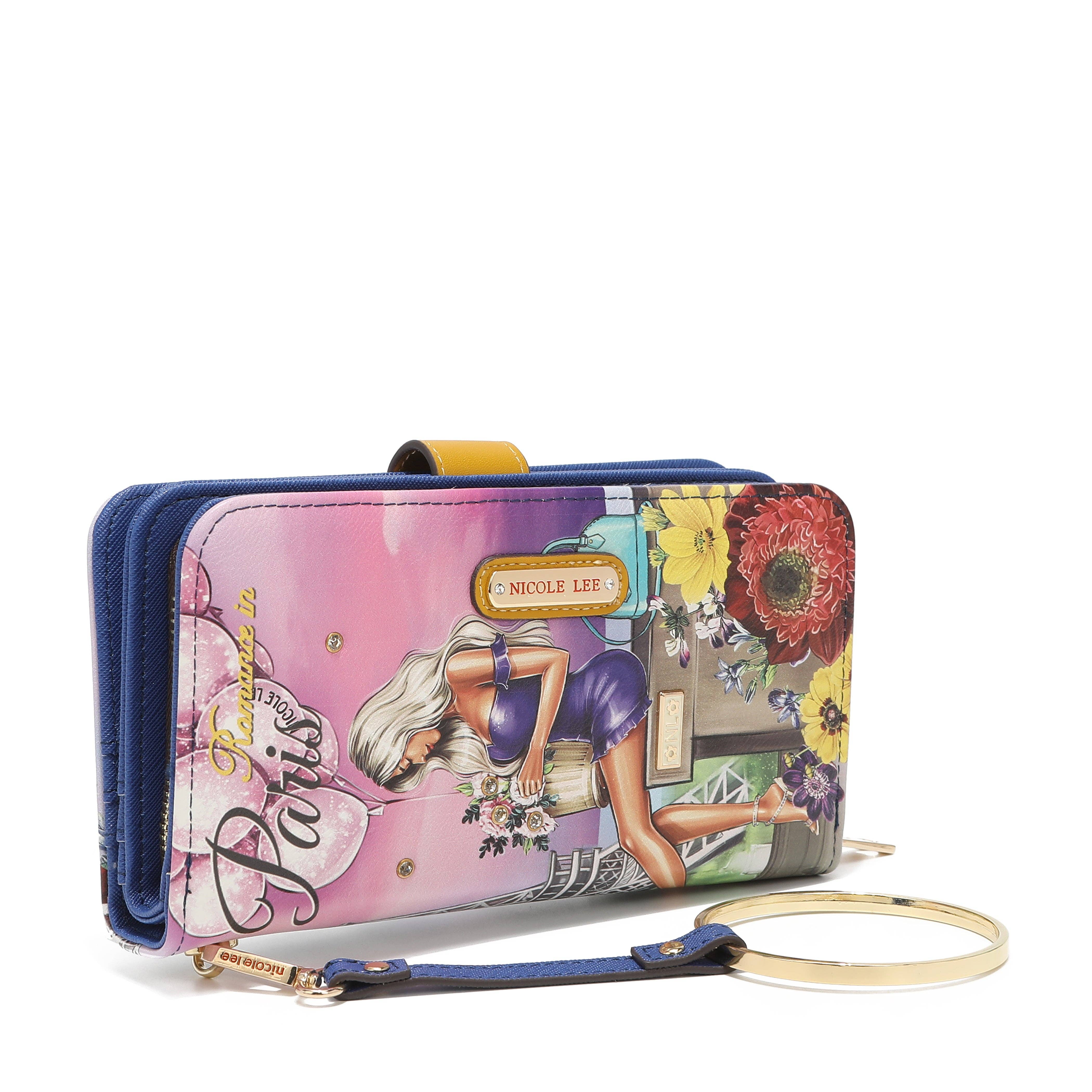 Nicole Lee – Carteira - Mulher por atacado – CARTERA IMPRESA MODA CON CREMALLERA5