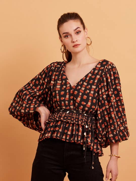 Blouse Ivanka pour la vente par VERB BY PALLAVI SINGHEE